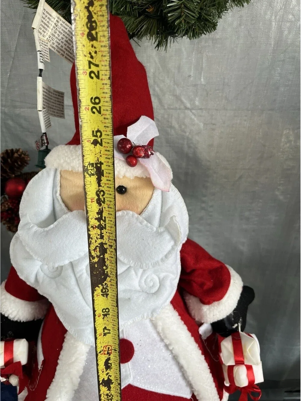 Vintage  Standing  Santa Claus 27” Christmas Decor